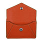 ili New York RFID Card Case Leather Wallet/Coin Purse (Papaya/Turquoise)