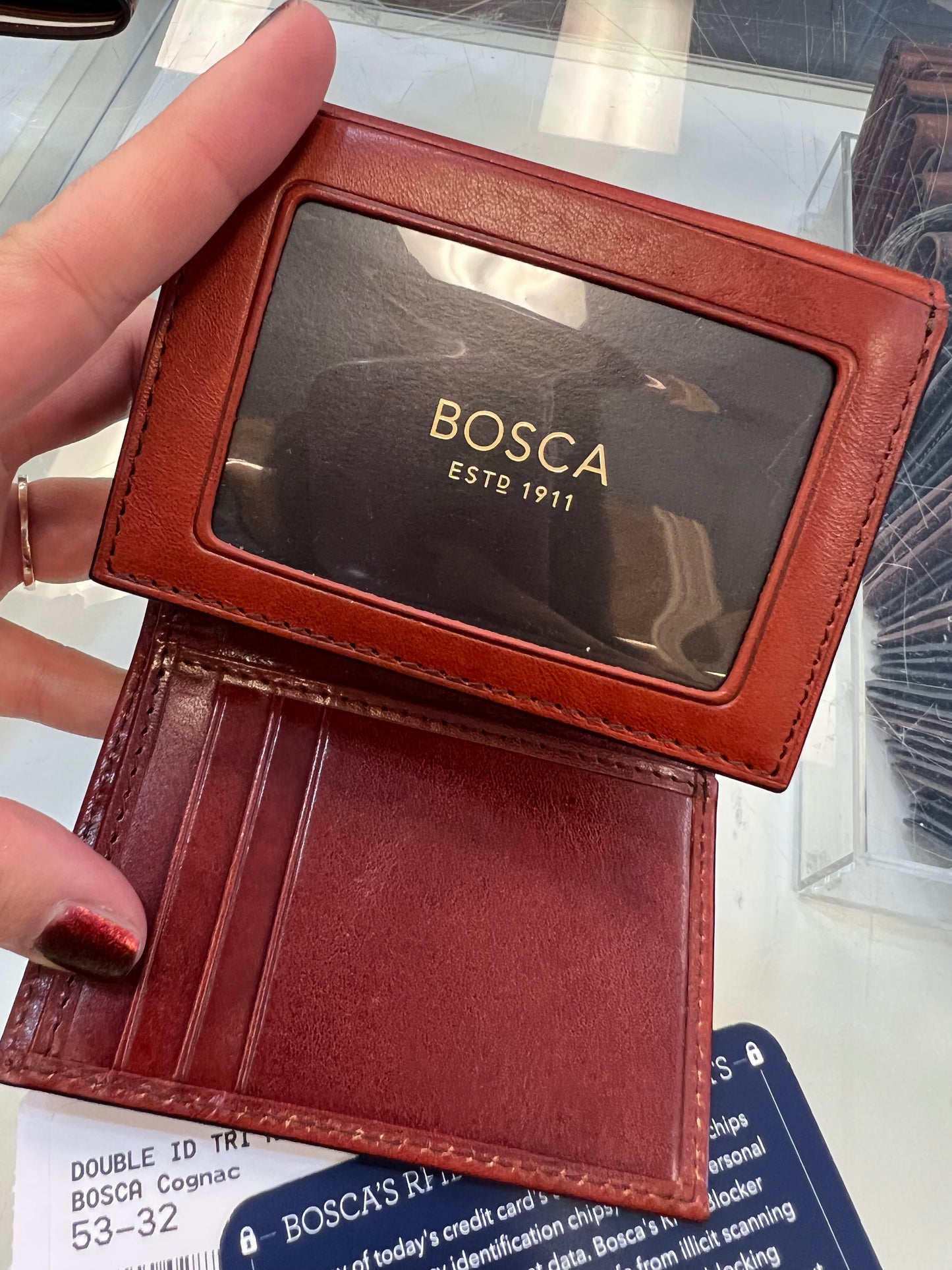 Bosca Dolce RFID Card Case Leather Wallet
