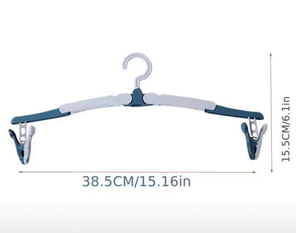 Travel Folding Hanger With Garment Clips- $1.50