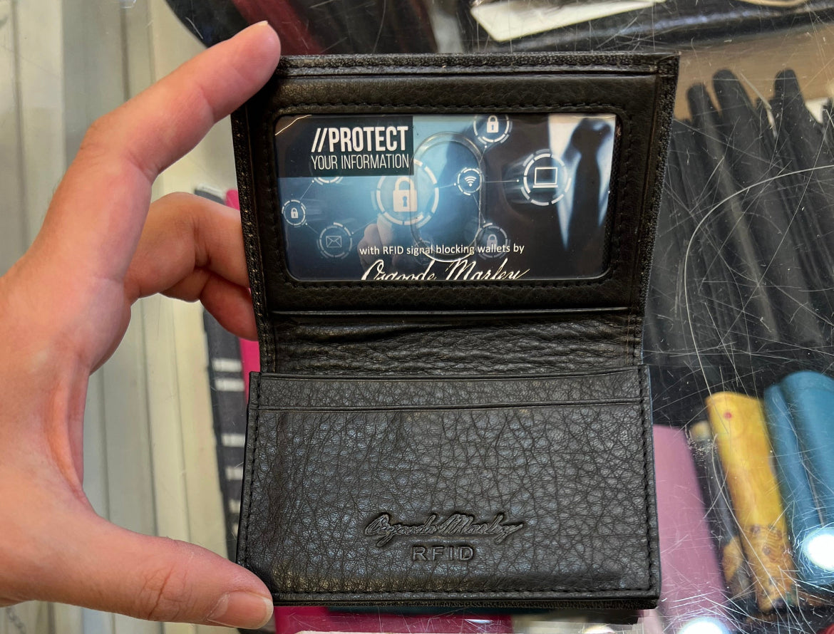 Osgoode Marley RFID Brushed Gusset Card Leather Wallet