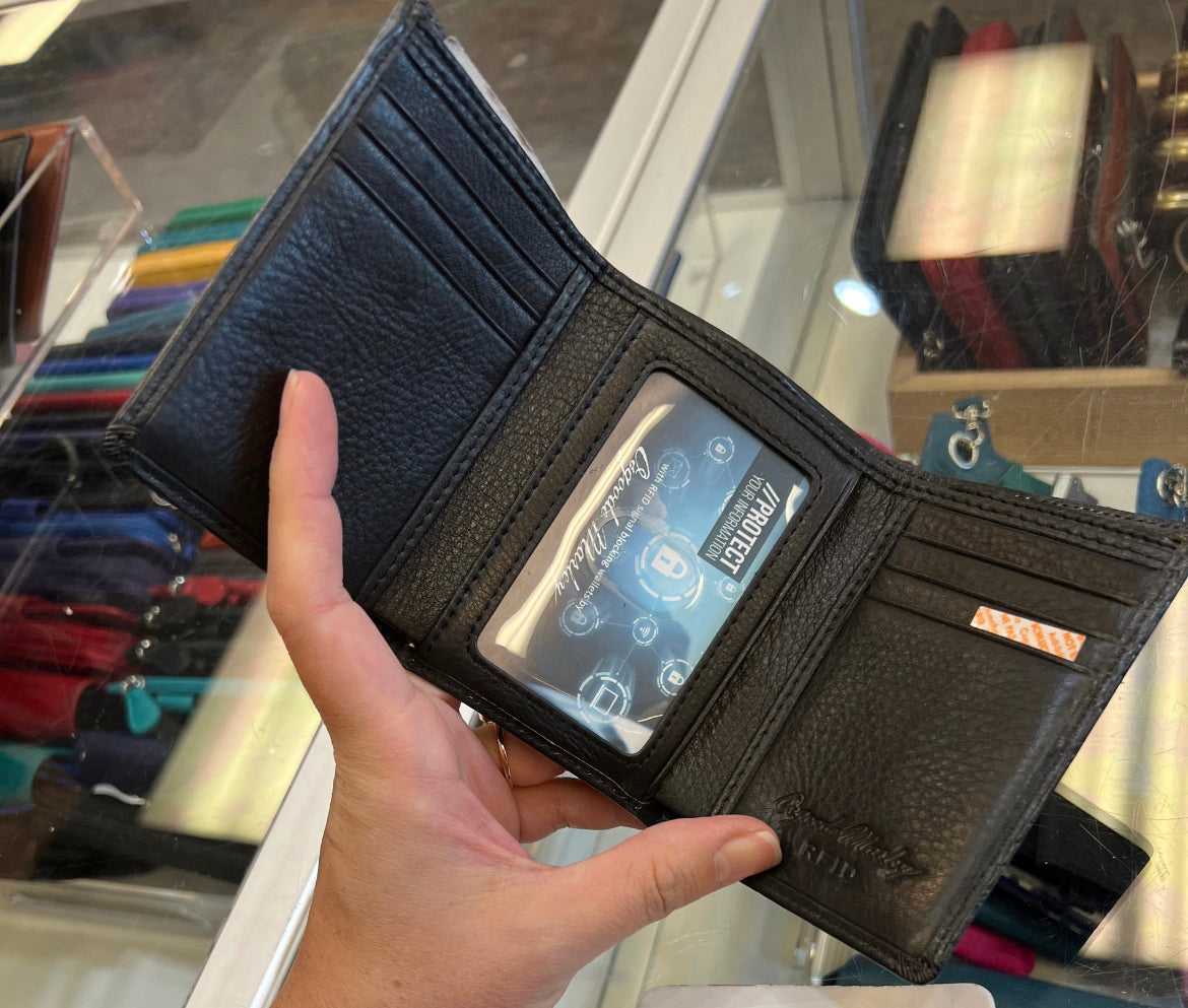 Osgoode Marley RFID Brushed ID Trifold Wallet