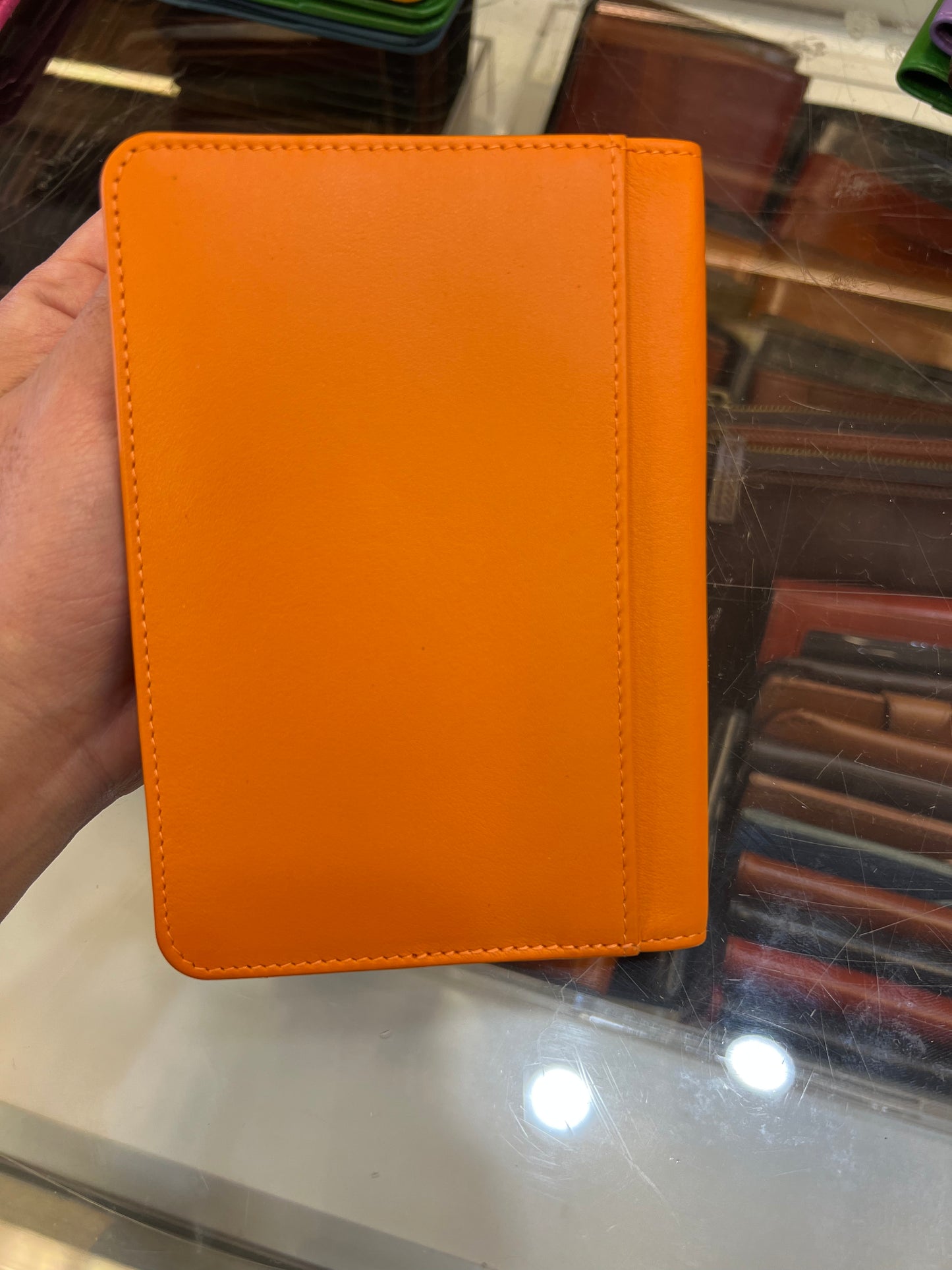 ili New York RFID EMB Leather Passport Wallet