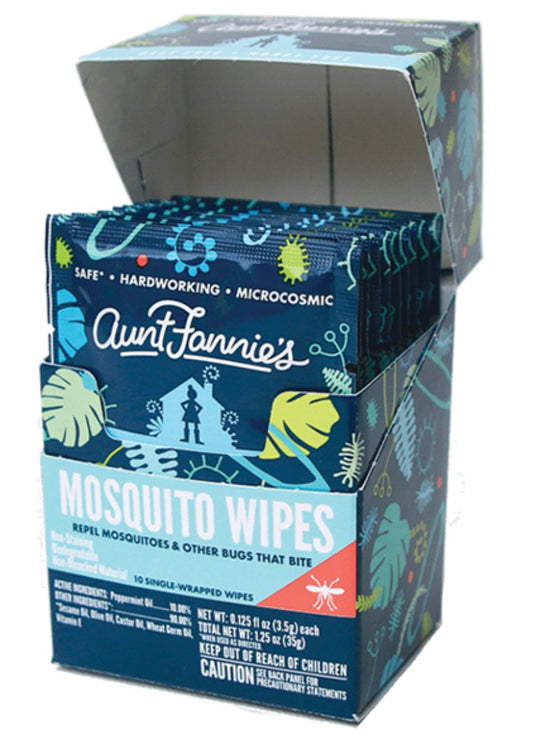 On Sale - Aunt Fannie's Mosquito Wipes