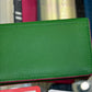 ili New York Leather RFID Card Case/Coin Purse (Emerald/Fab Fuschia)