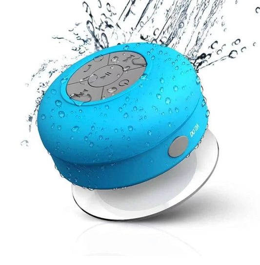 Altavoz Bluetooth resistente al agua con micrófono incorporado y ventosa
