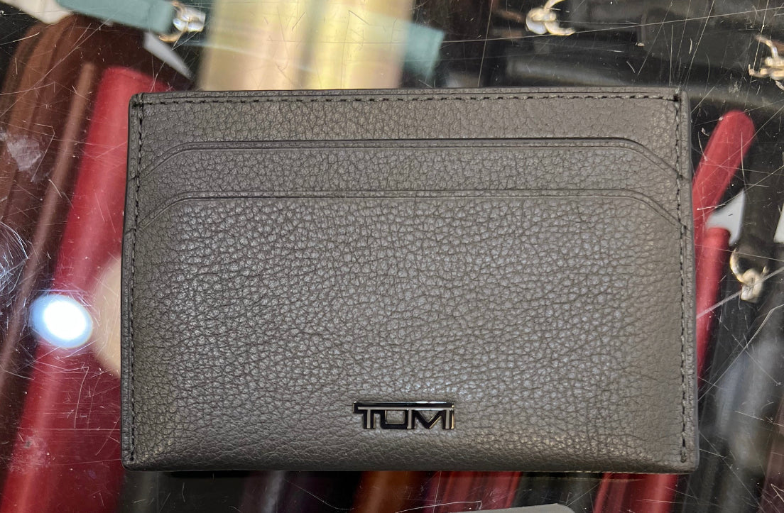 Tumi leather card case sale