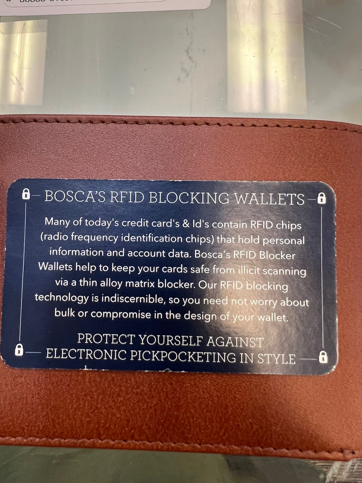 Bosca Executive ID Leather Wallet