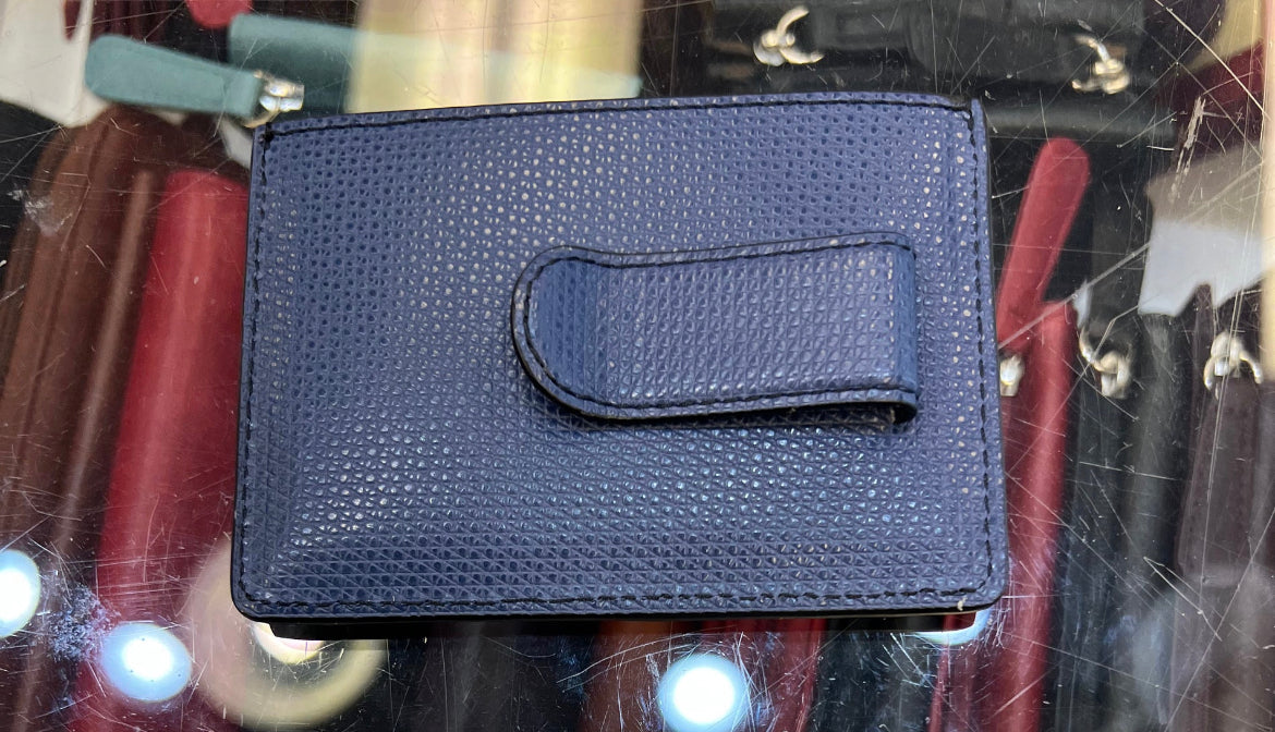 On Sale- TUMI Monaco Money Clip Leather Wallet