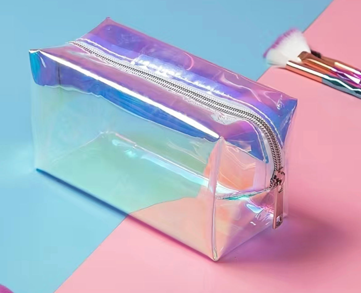 On Sale - Laser Iridescent Cosmetic Bag