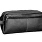 David King- Large Leather Toiletry/Shave Bag