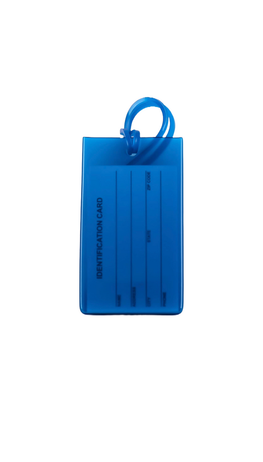 Jelly Luggage Tag- Blue