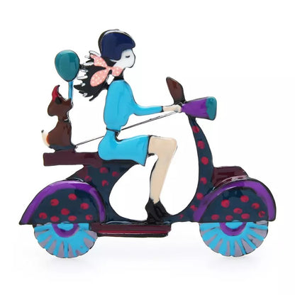 Brooch- Moped
