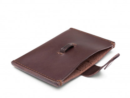 Bosca Leather Tuck Tab Calling Card Case Wallet