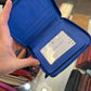 ili RFID Zip Around Leather Wallet (Cobalt)