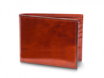 Bosca Bifold Leather Wallet With ID Flap