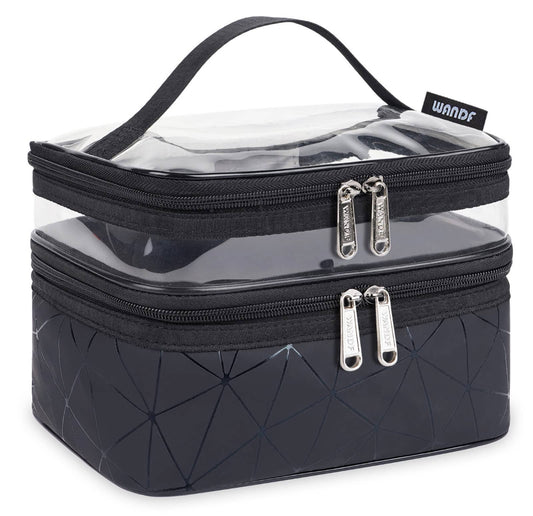 On Sale- Double Layer Travel Makeup/Toiletry Bag