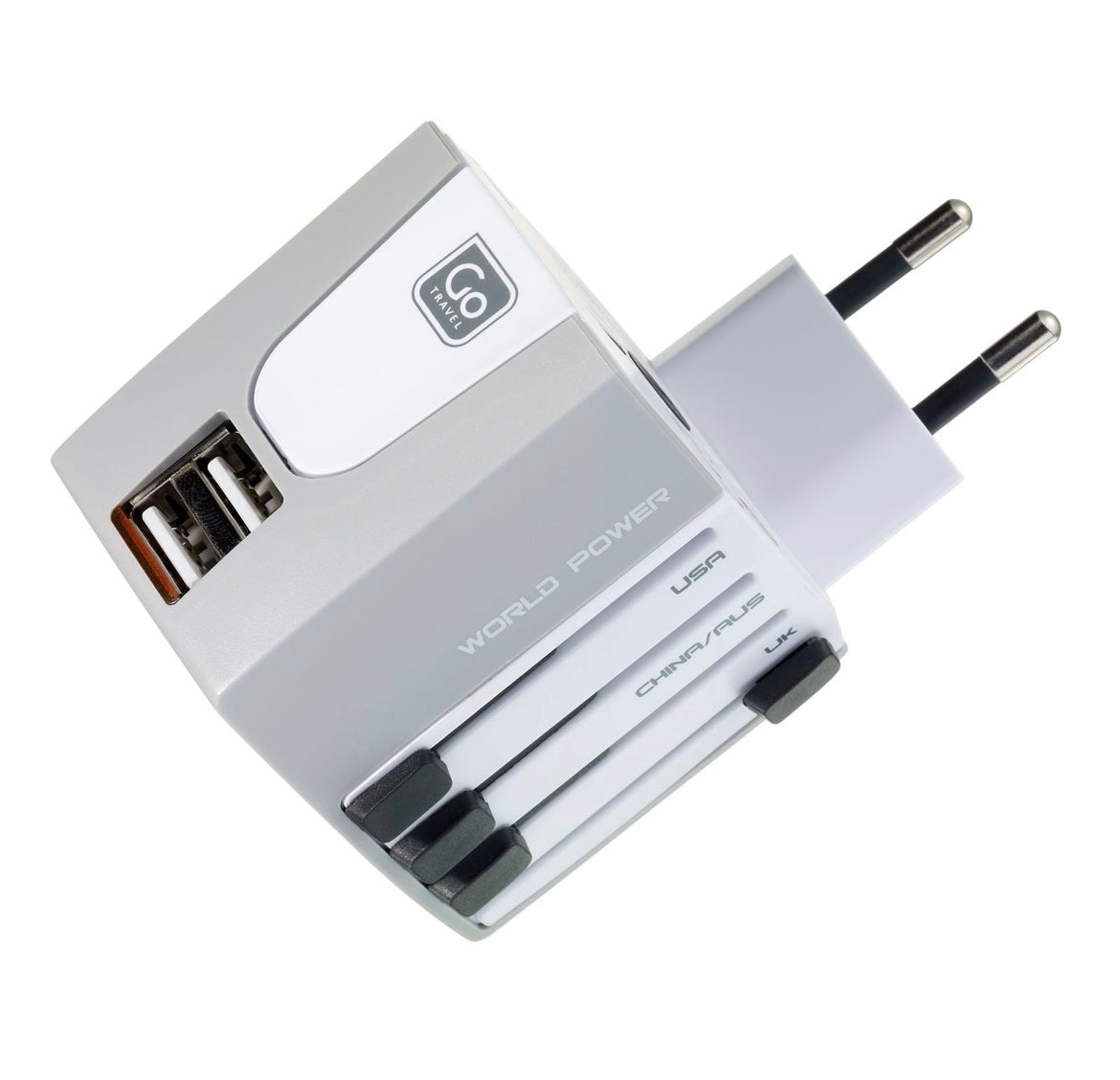 Universal Adapter Travel Plug with 2 USB Ports