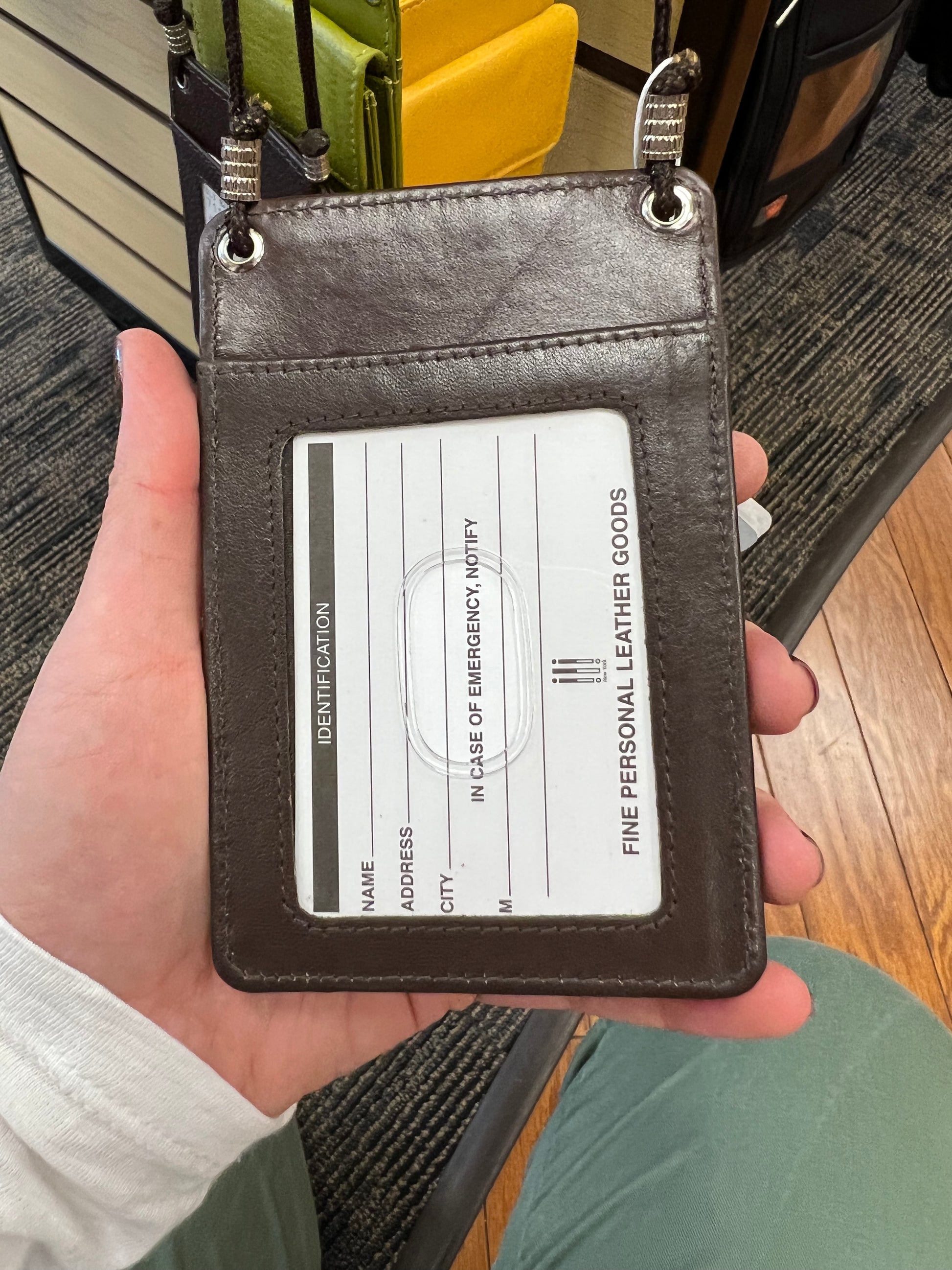 Saint Laurent Leather ID Card Case
