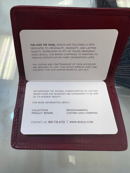 Bosca Dolce RFID Card Case Leather Wallet