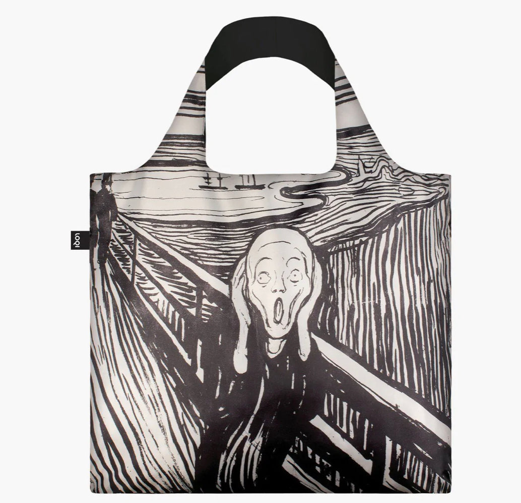 LOQI Foldable/Packable Tote (The Scream)