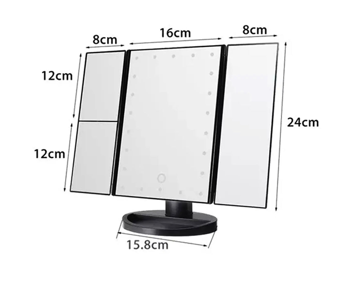 On Sale - Dual Voltage Magnifying Mirror with Touch Sensitive Light Control