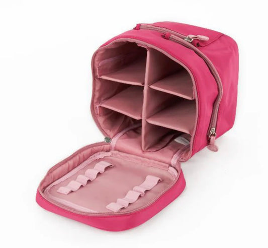 On Sale - Pink Toiletry Travel Organizer with built-in mirror