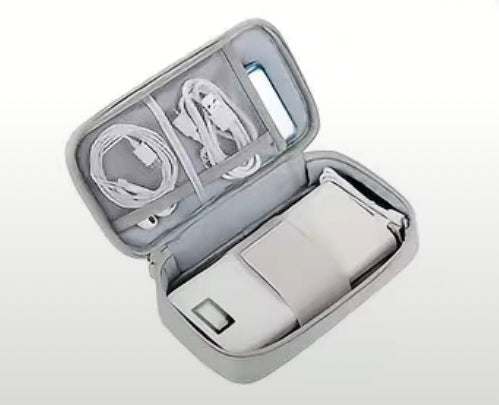Lightweight Travel Phone/Battery/Cord Organizer with carrying handle