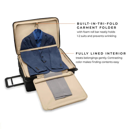 Briggs & Riley Baseline 26” Softside 2-Wheel Expandable Upright with Suiter (Free Monogram) - BLU126CX