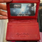 Osgoode Marley RFID Gusset Card Case Leather Wallet (Garnet Red)