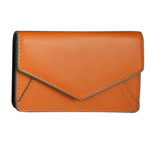 ili New York RFID Mini Trifold Leather Wallet (Cobalt)