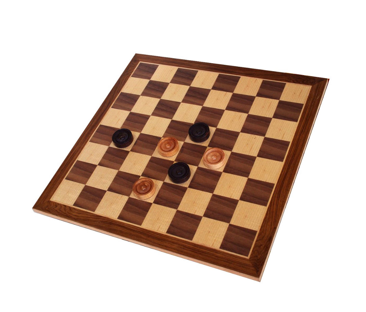 Wooden Checkers Set