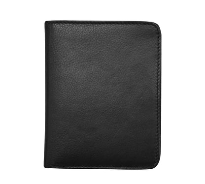 ili New York Vaccine Card Holder Leather Wallet (Black)