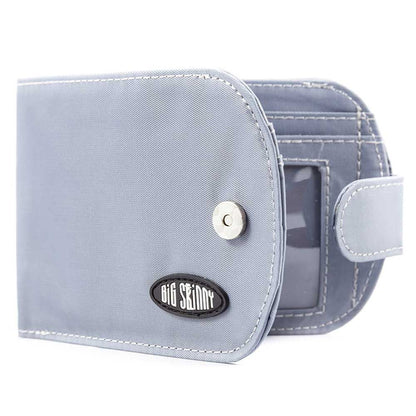 Big Skinny RFID Blocking Nylon Taxicat Wallet Grey
