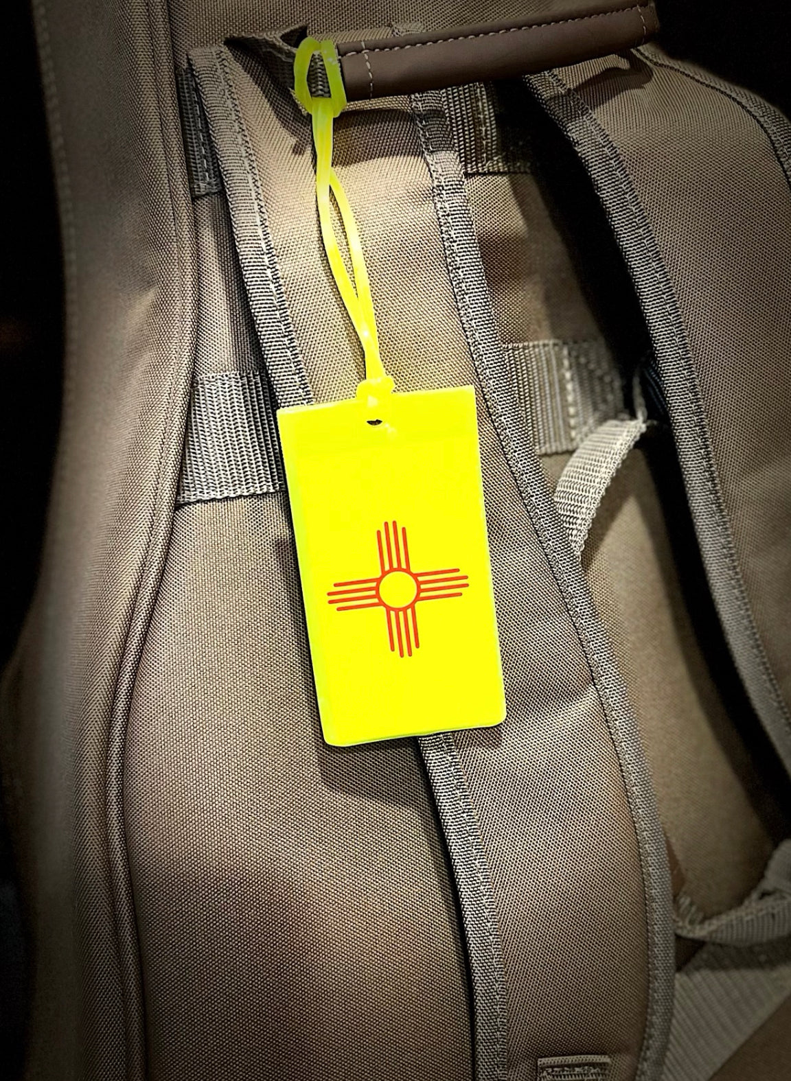 Lieber's New Mexico Luggage Tag With Zia Symbol